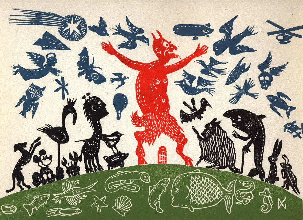 The Devil Did His Best St Francis Impression And Attracted All Types Of Animals To His Garden. Never Again Though, The Smell Was Awful.