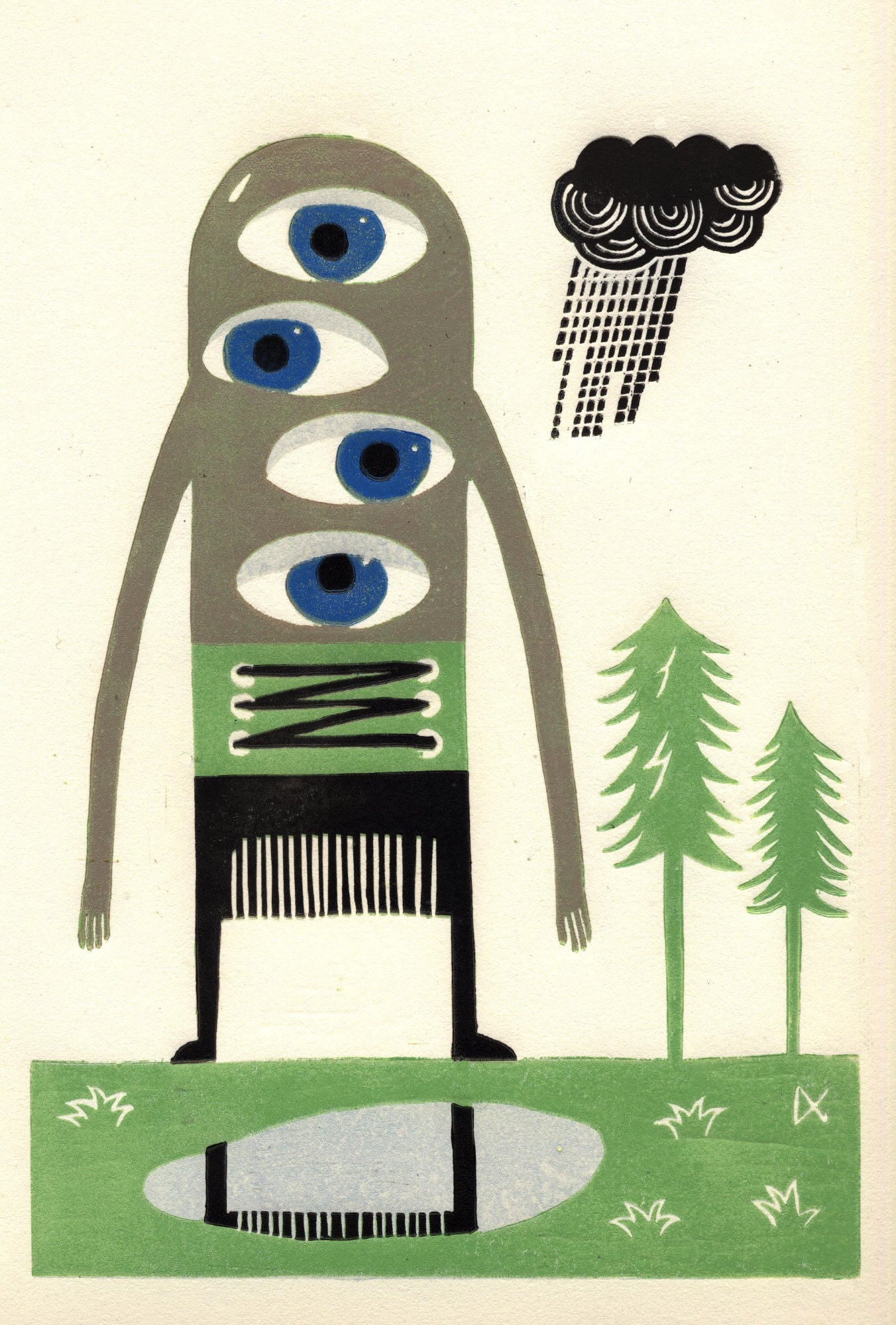 Despite Being A Multi-Eyed Giant, Harald Was Profoundly Scared Of Puddles.