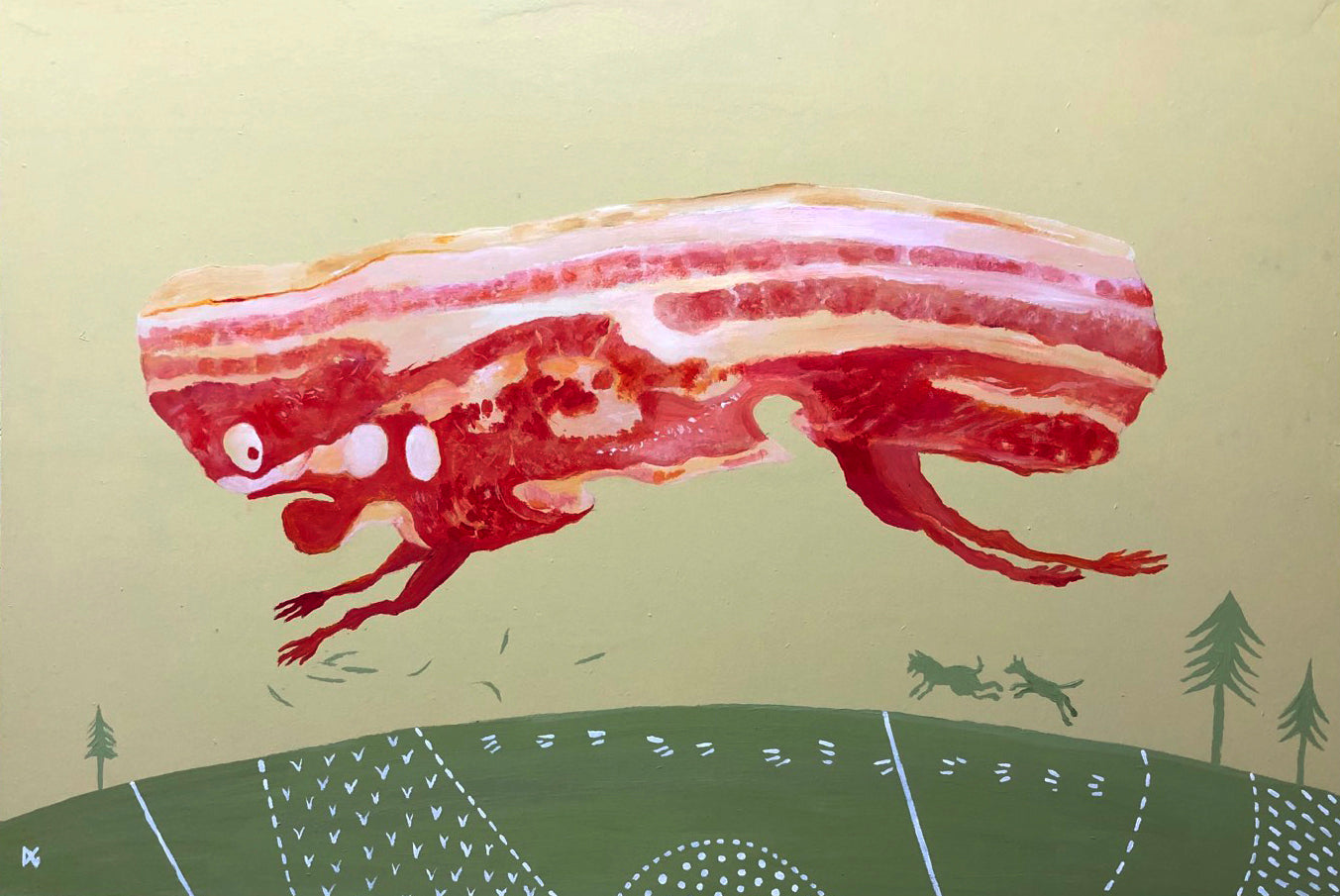 After Insulting The Gods, Gorm The Old Was Turned Into A Rasher Of Bacon, Forever Damned To Be Chased By Anything Hungry.
