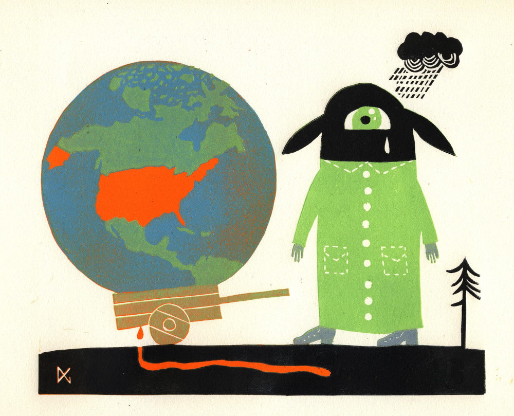 Sigrid Is Sad Because Some Of Her Globe Has Turned Orange And Is Spoiling Everything. Let's Hope It Goes Away Soon, Eh?