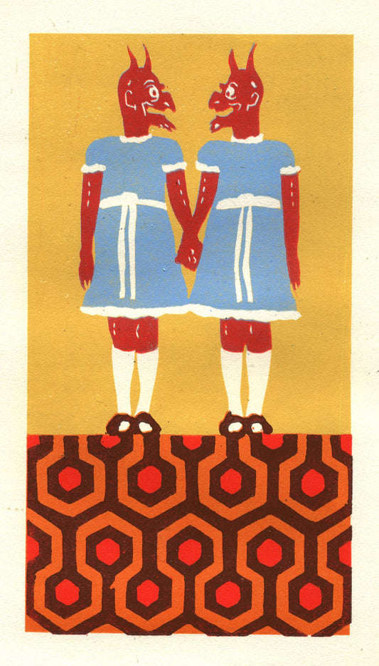 Movie re-enactment No.2: Both Devils Were Very Happy That The Powder Blue Dresses Complemented Their Skin Colour.