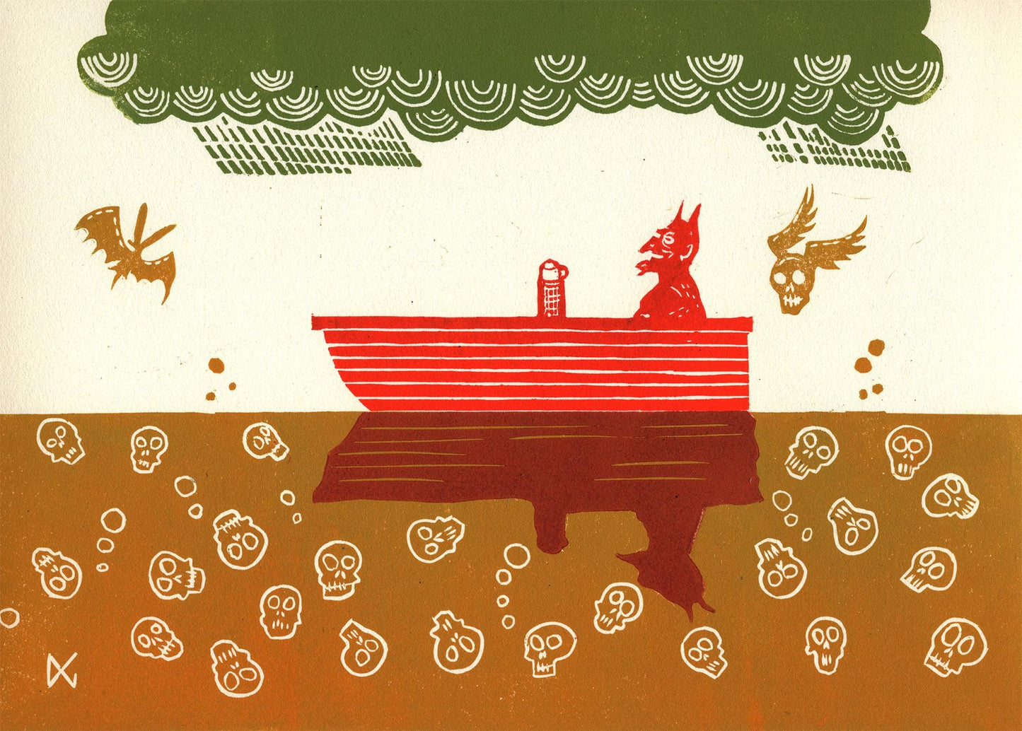 Devil's Favourite Daydreams Is Him Chilling In A Boat On A Poisonous Sulphuric Lake In Hell, Full Of The Souls Of Those Who Voted For Brexit