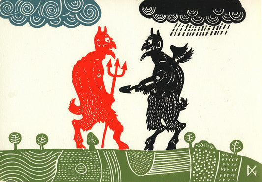 Sebastian Has Just Said He Prefers Gardening To Arson. The Devil Just Stares And Is Tempted To Chin Him.