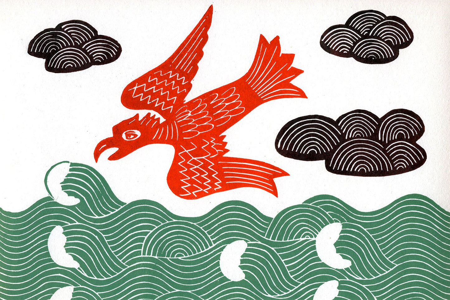 Flying Red Bird