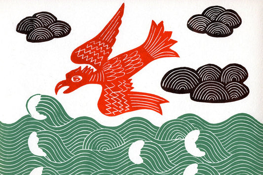 Flying Red Bird