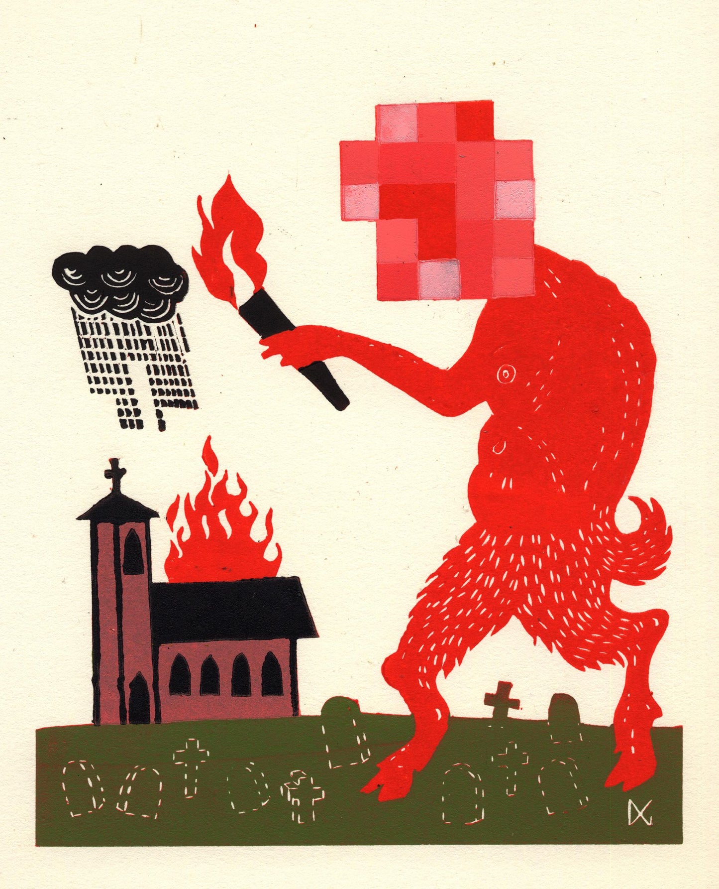 Police Are Appealing For Witnesses Who May Have Seen St Michael's Set Alight. This Image Is All They Have To Go On. They're Stumped.