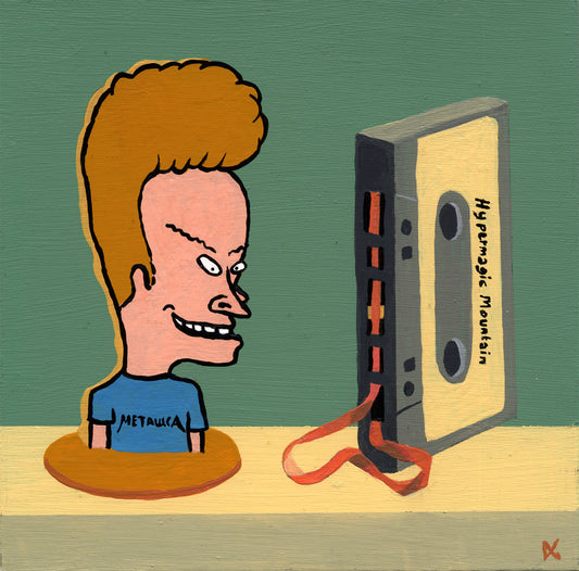 Still Life With 'Beavis' Model And Distressed Cassette