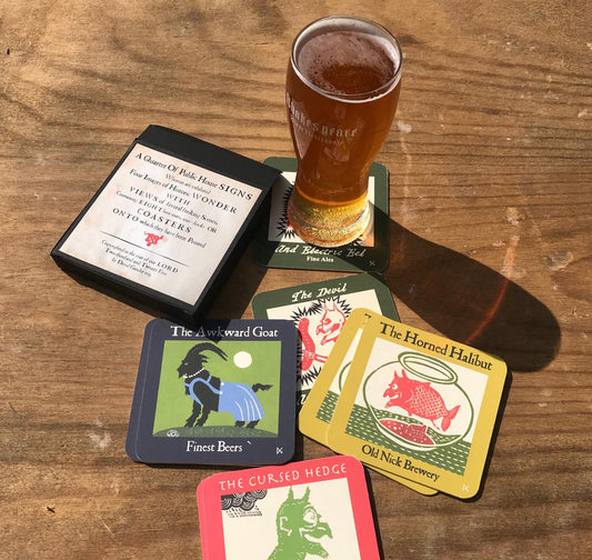 A Quartet Of Pub Signs : Beermats