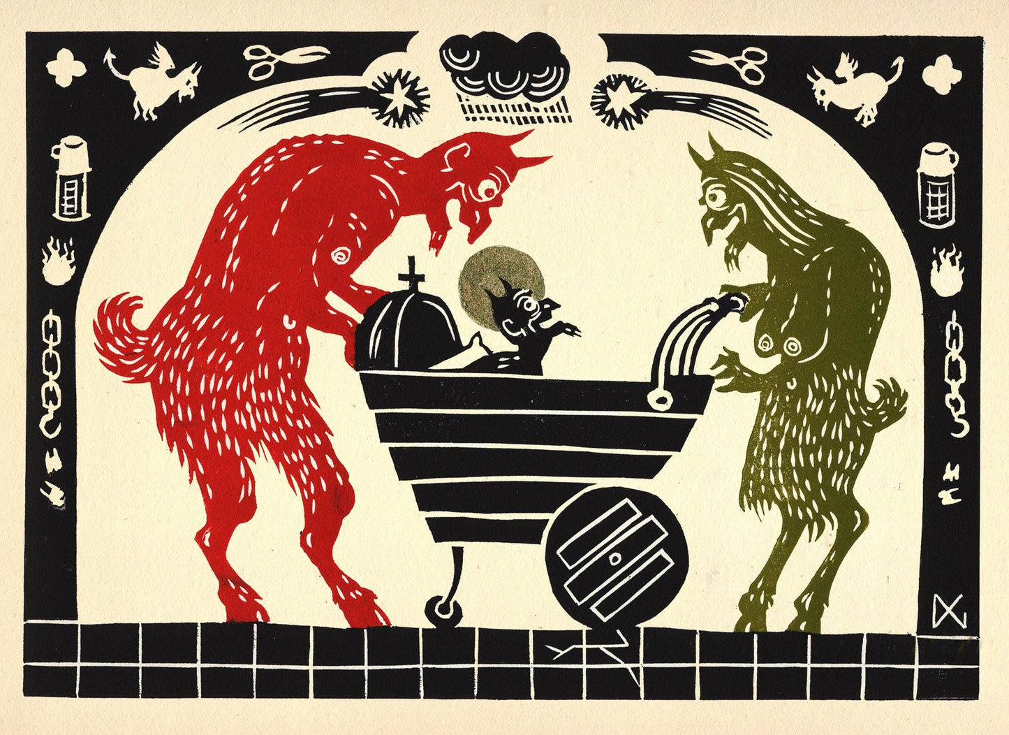 Ah Look! He's Got His Father's Nose. And His Mother's Beard! Yes, So Cute!