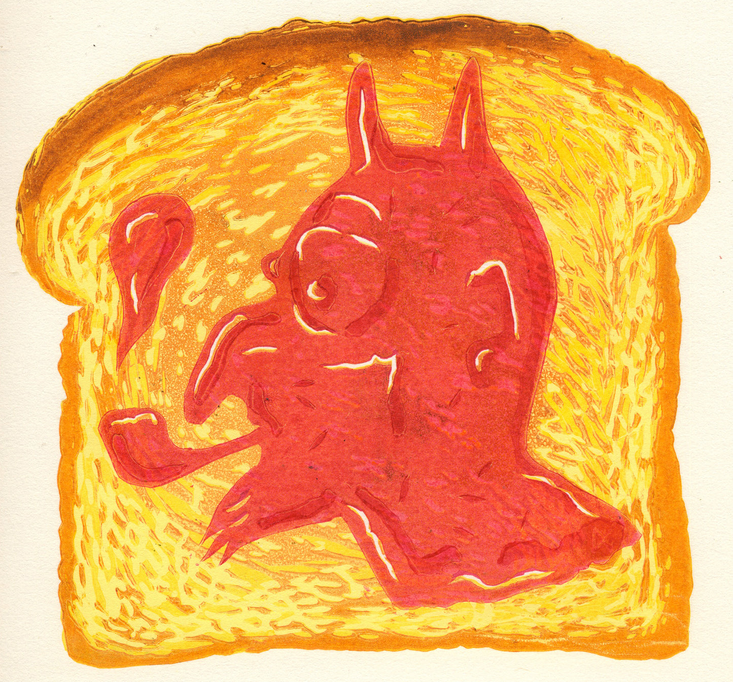 Ten Years Ago, Father Crabtree Saw The Image Of Satan Smoking A Pipe On His Toast. He Hasn't Touched Strawberry Jam Since.