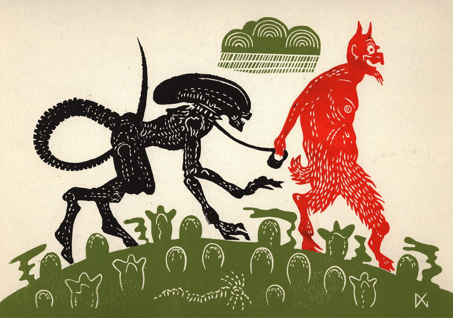 Yesterday The Devil Bought A Pet. A Vicious Thing, Definitely Not House-Trained. Hates Cats.