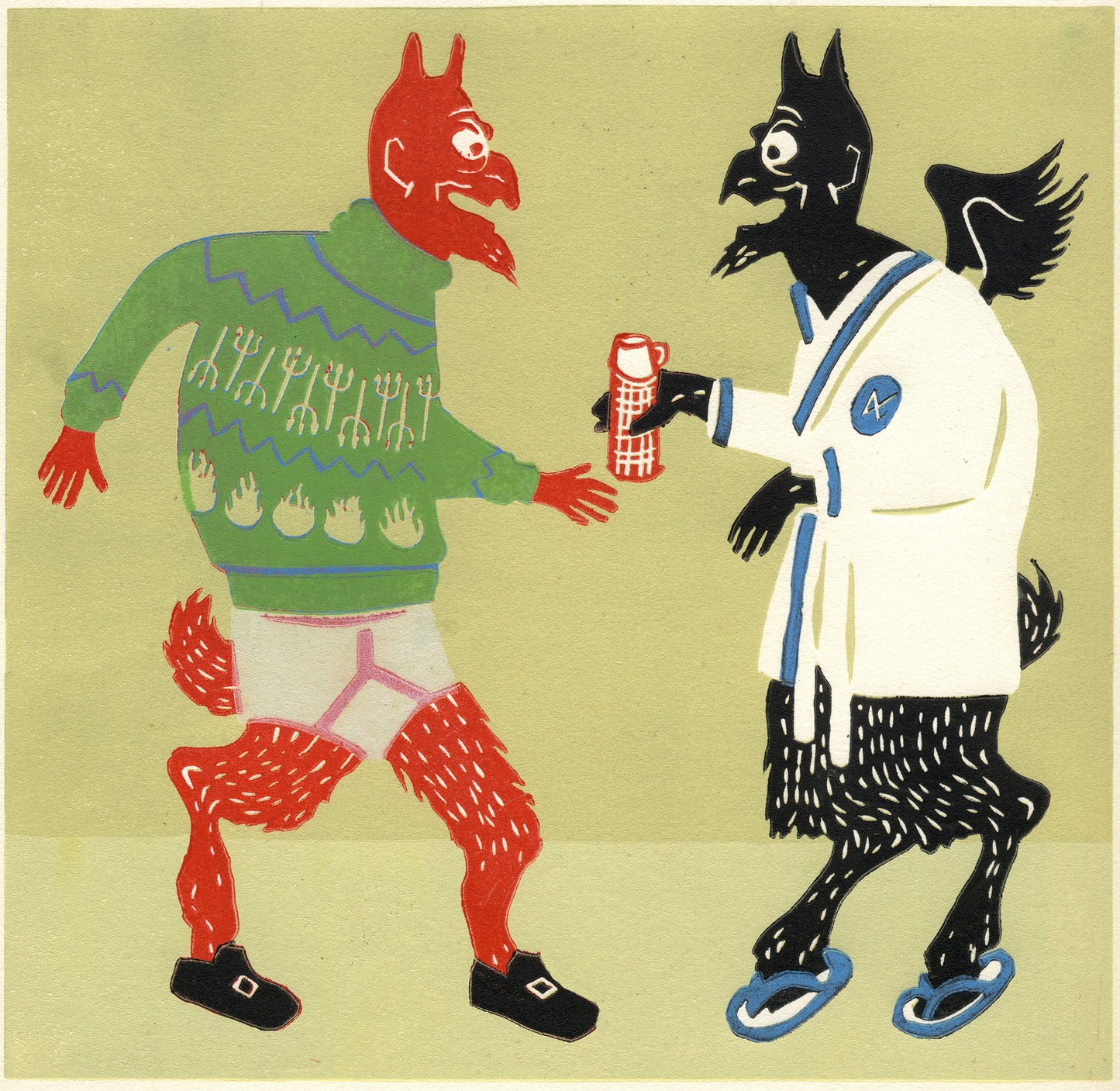 Two Devils Modelling For The Kays Catalogue Spring/Summer 1973