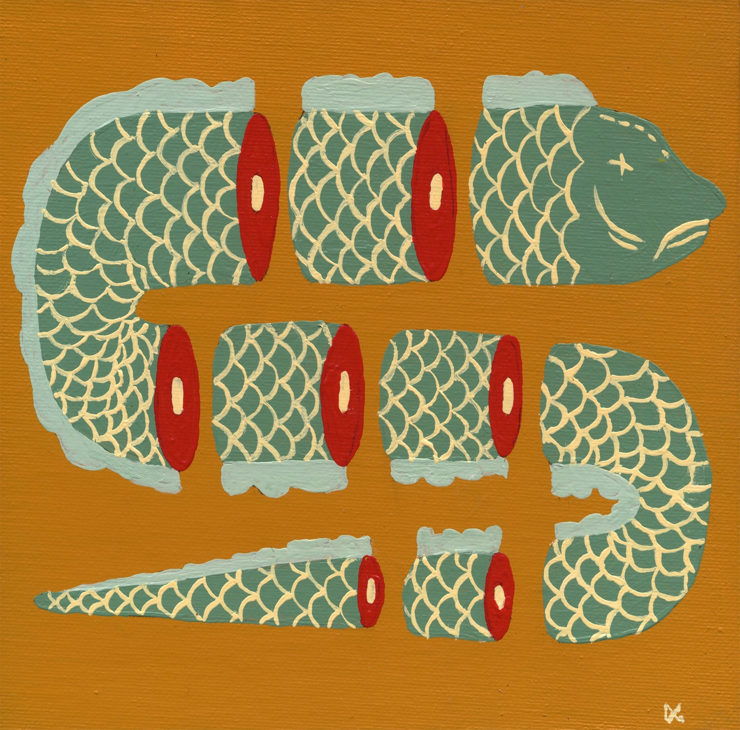 'S' Is For Sea Serpent, Sliced Into Seven Salty Steaks