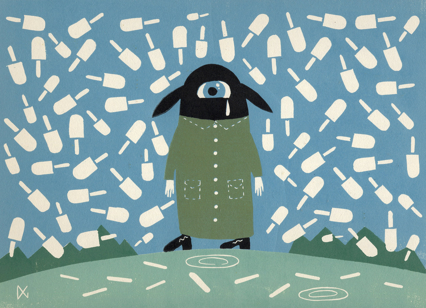 Sigrid Is Sad Because During The Last Rain Of Ice Lollies, She Had Nothing To Gather Them Up In, So They Just Melted Away