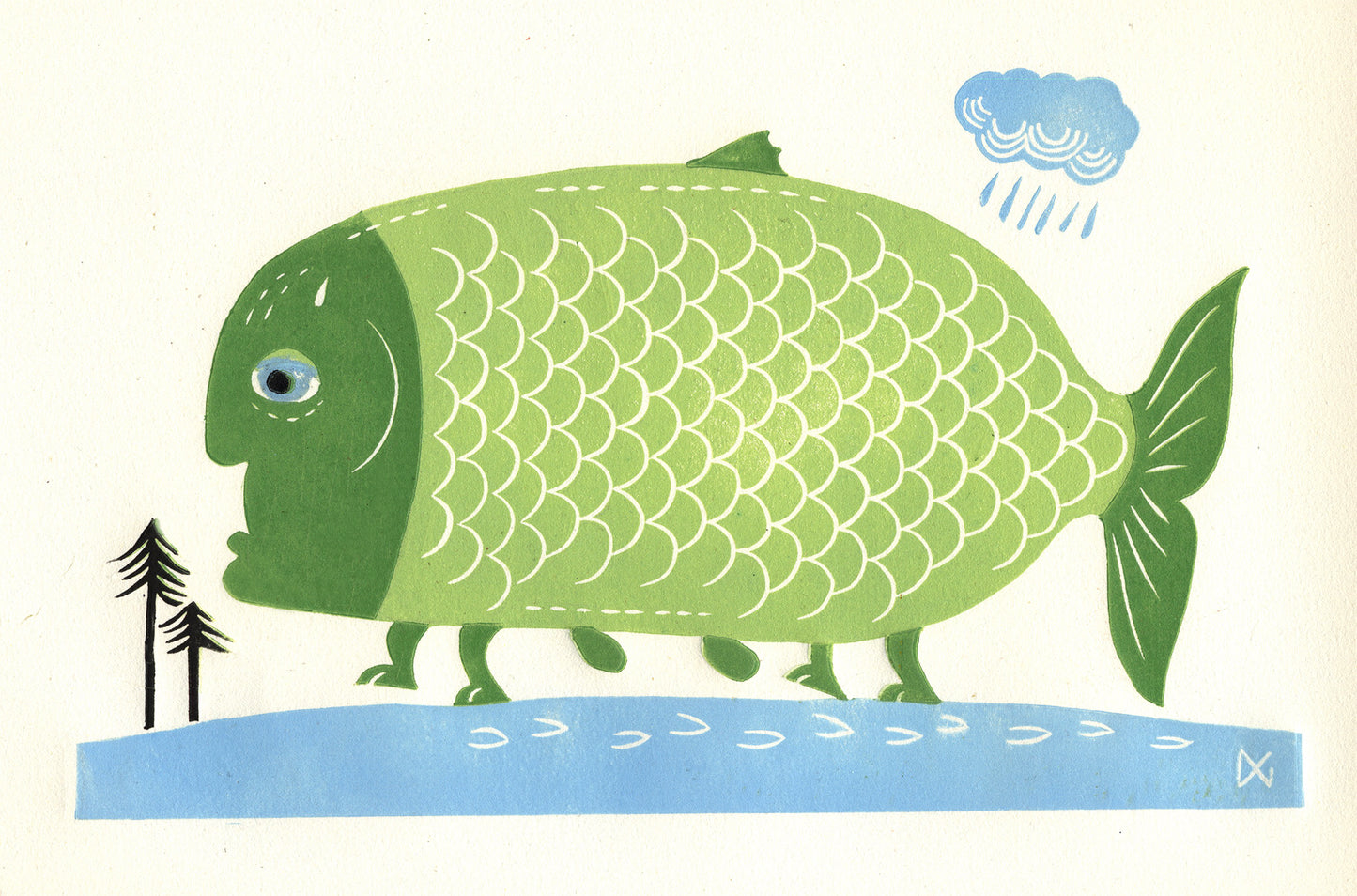 Gunnar The Walking Herring Is Fed Up With Walking, But As He's A Walking Herring And Not A Talking One, He Can't Complain To Anyone.
